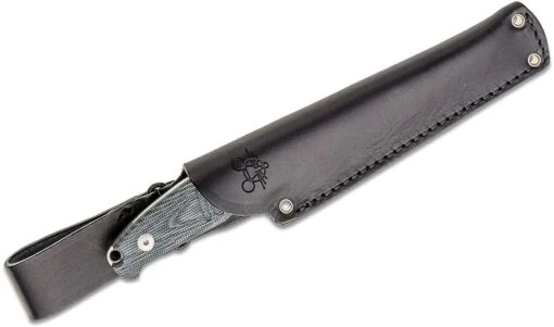 Giant Mouse GM-GMF2-DB Double Black Canvas Micarta Satin Blade Leather Dangler Sheath -Victorinox Verkaufsgeschäft 182e2853350a733839099ce1db9bf1c3