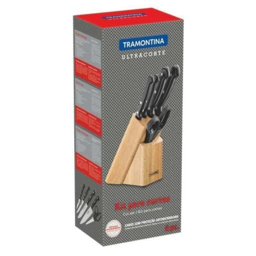 Tramontina Ultracorte 6-Piece Block Set W. Scissors, Black 23899/060 -Victorinox Verkaufsgeschäft 3319861aecf044e24b193fcc083fd264