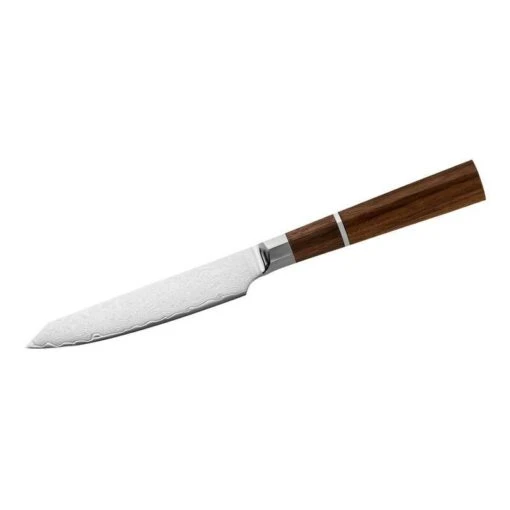 Herbertz Univarsal Ktichen Knife Damast Blade, Walnut Handle 392010 -Victorinox Verkaufsgeschäft 407662f5f44f530f55e155a42f96e988