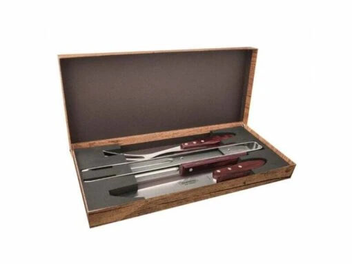 Tramontina Churrasco 3-Piece BBQ Set (Fork, Knife, Tweezers), Red 29899/264 -Victorinox Verkaufsgeschäft 41d08f3de8b37805a4a86aa5282b00da