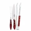 Tramontina Churrasco 3-Piece BBQ Set (Fork, Knife, Tweezers), Red 29899/264 -Victorinox Verkaufsgeschäft 523d54b8c0856857468574da8e47fedb