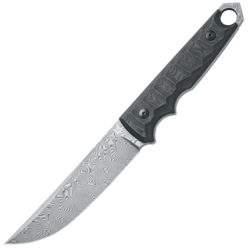 FOX Knives RYU TATICAL TANTO FIXED BLADE KNIFE - HARRINGBONE DAMASCO BLADE,CARBON FIBER BLACK CAMO F -Victorinox Verkaufsgeschäft 747c281b617c661800bec77e38fe336b