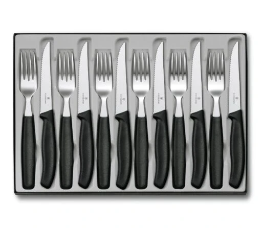 Victorinox Set 12 Teile: 6x Steakmesser + 6x Gabel 6.7233.12 -Victorinox Verkaufsgeschäft 86ab22f0045224cc184d4b9e7baf268b