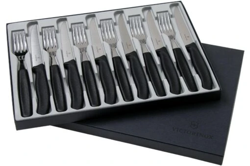 Victorinox Set 12 Teile: 6x Steakmesser + 6x Gabel 6.7233.12 -Victorinox Verkaufsgeschäft c217ffab1549e8adf7af168f7760c66a