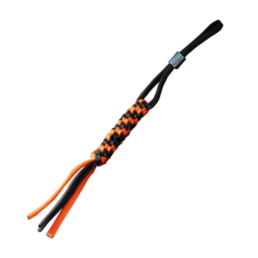 WE Knife Orange/Black Tied Paracord Lanyard Blue Round Ti Bead A-01C -Victorinox Verkaufsgeschäft c2569b61ba6f6223c04b6d246694a646